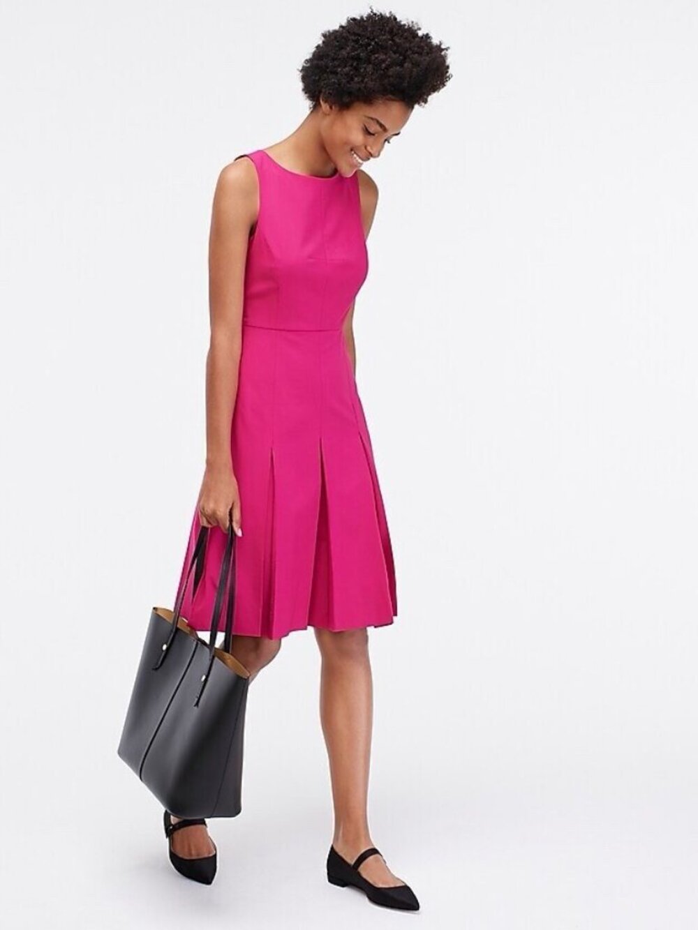 🌸 J.Crew Pale Orchid Wool Pleated Dress 🌸 - Picture 2 of 2